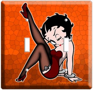 Sexy Betty Boop Pinup Double Light Switch Cover Plate