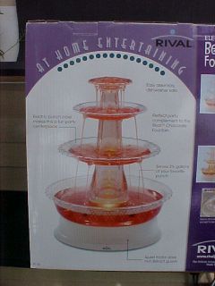 Rival Electric Lighted Beverage Fountain Punch Bowl
