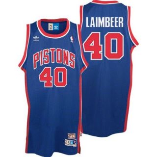 Detroit Pistons Bill Laimbeer Throwback Swingman Jersey L