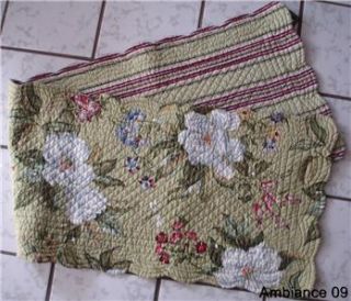   VICTORIAN PRIMITIVE REVERSIBLE 51 QUILTED Table Runner SCARF MAGNOLIA