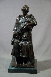 Bronze Mother and 3 Children Bessie Potter Vonnoh