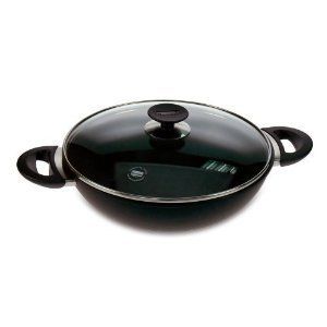Berndes Wok 14 36cm with Glass Lid Forged Aluminum Induction Capable 