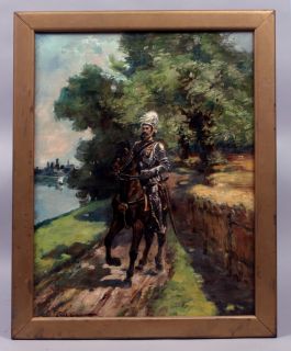    Listed American Antique Impressionist Oil Painting Paul Bernard King
