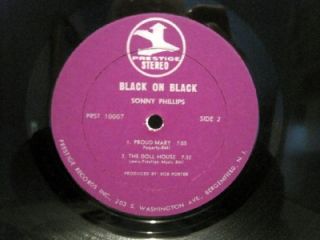 Sonny Phillips Black on Black Orig Prestige LP in The Shrink Wrap 