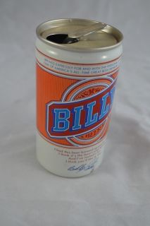 Vintage Billy Beer 12 FL OZ Crimped Aluminum Can Billy Carter 