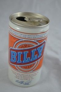 Vintage Billy Beer 12 FL oz Crimped Aluminum Can Billy Carter 
