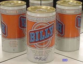 Billy Beer A A Can Carter West End Brewry Company Utica New York 889 