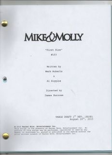 Mike Molly Script Billy Gardell Melissa McCarthy You Pick Episode 