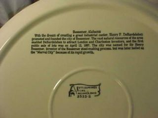 1987 centennial plate bessemer alabama kettlesprings this is a heavy 