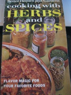 VINTAGE COOKBOOK BETTER HOMES AND GARDENS COOKING WITH HERBS AND 