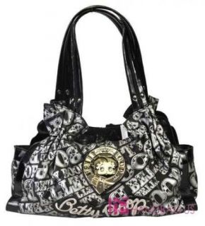 nwt licensed betty boop signature product satchel purse shoulder bag 