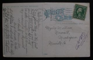 ferris institute big rapids mi vintage postcard 1912