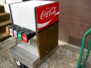   Cola Machine Coke 5 Beverage Dispenser Fountain Counter Style