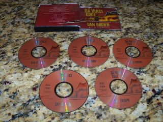 THE DA VINCI CODE DAVINCI AUDIO BOOK ON CD DISK DISC FOR  PLAYERS 