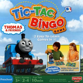 Mattel Thomas Tic Tac Bingo Board Game with Play Dice