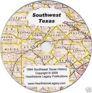   , TEXAS 1894 History Genealogy NUECES COUNTY TX family biographies