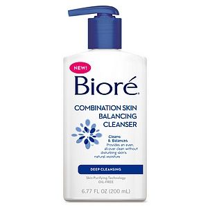 Biore Combination Skin Balancing Cleanser, Deep Cleansing   6.77 fl oz 