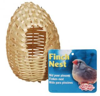 Living World Bamboo Finch Nest 4 in Bird Supplies