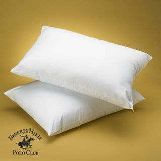 Beverly Hills Polo Club Twin Pack Bed Pillows New White