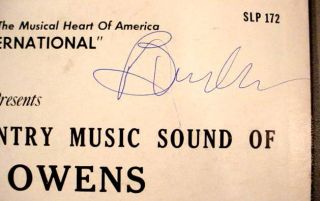 BUCK OWENS LP   AUTOGRAPHED STARDAY 172 Fabulous Country Music