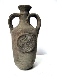 Biblical Jerusalem Antique Jar Holyland Roman Clay Herodian Pottery 