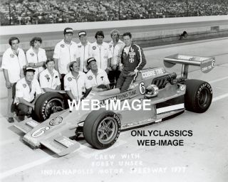 1977 Bobby Unser Indy 500 Offy Car Auto Racing Photo