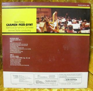 Bizet Grieg Carmen Peer Gynt L Slatkin Cond Telarc 10048 German Import 