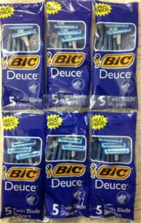 30pc New BIC Deuce Twin Blade Shavers Razors