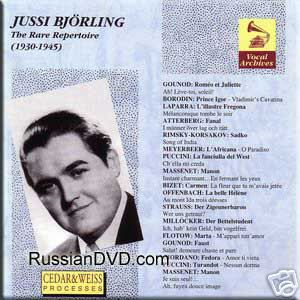 Gounod Borodin Puccini RARE Repertoire Jussi Bjorling