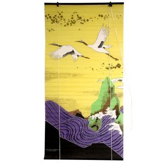 Made of shoji rice paper. Easy to hang and operate. 36 Wide. 72 Tall 