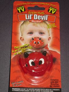 Billy Bob Lil Devil Pacifier NUK Halloween Costume NIP