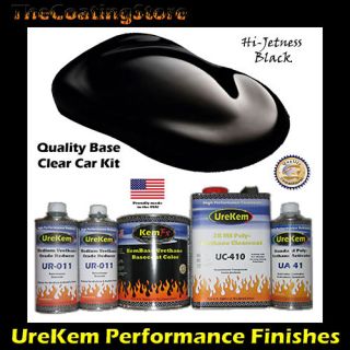   Jet Black Basecoat Clearcoat Auto Body Car Automotive Paint Kit