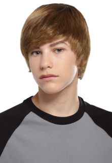 Tween Dream Justin Bieber Light Brown Teenage Boys Costume Wig
