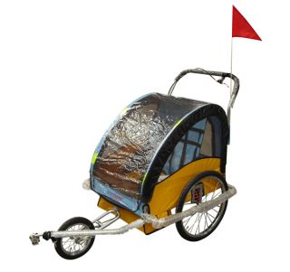 Bike Bicycle Trailer Jogger Combo 2 in 1 New Seats 2