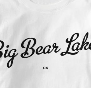 Big Bear Lake California CA Metro Hometown T Shirt XL