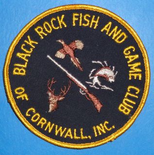 Black Rock Fish and Game Club of Cornwall Inc Embroidered Patch New 