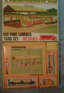 Cox Big Pine Lumber Yard HO Scale (in original box) Set #6039
