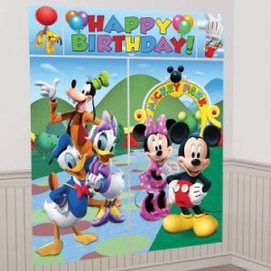   MOUSE CLUBHOUSE SCENE SETTER Birthday Party Wall Decoration Room Decor
