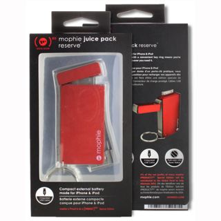 Mophie Juice Pack Reserve 700 mAh Battery for iPhone iPod Red