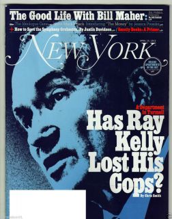   2012 Smutty Books Has Ray Kelly Lost His Cops Bill Maher NY DS