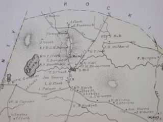   Original Map Beers Essex County Merrimac Spickett Rivers Ayers
