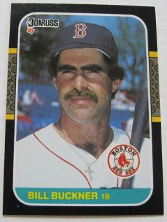 1987 Donruss Bill Buckner Red Sox Card No 462