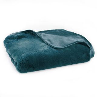 nap luxe travel blanket teal from brookstone plush and soothing on the 