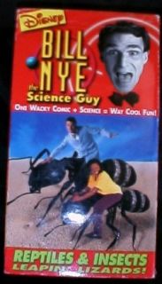 Bill Nye Science Guy Reptiles Insects Educational VHS