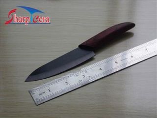 black ceramic blade chef s knives color wooden handle