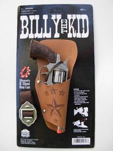 Billy The Kid Pistol Cowboy Holster Outlaw Costume Boy Child Toy Cap 