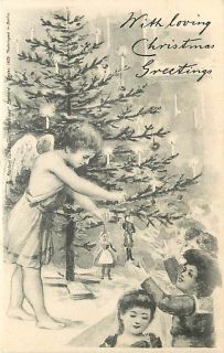 Christmas Tuck Angel Giving Children Gifts Early K17527
