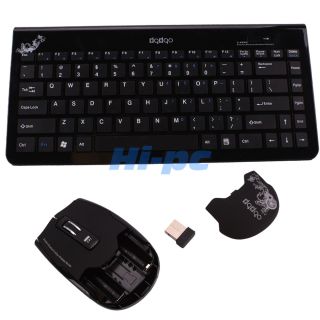   4G Wireless Mouse and Keyboard Set Black for PC + USB Receiver