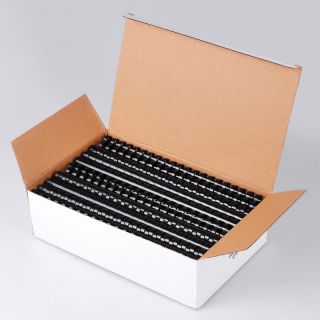 100 Black Plastic Combs Binding Spines 5 8 120 Sheets
