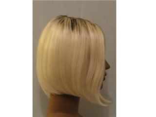 Deluxe Billie Towie Essex Bleach Blonde Long Straight Bob Wig with 